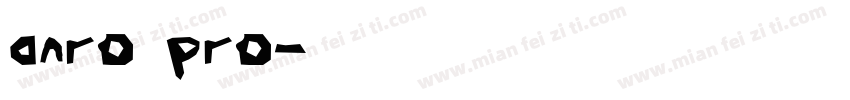 anro pro字体转换